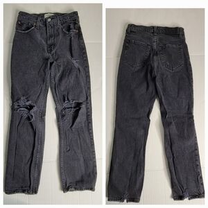 Abercrombie and fitch Jeans Sz 25 The 90's Straight Ultra High Rise Distressed